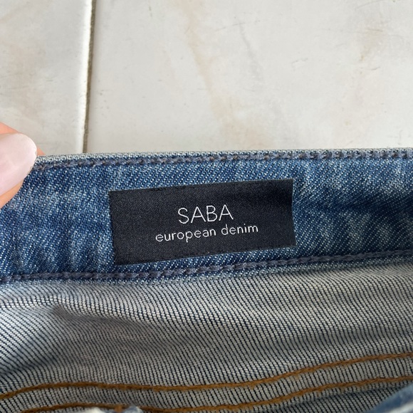 SABA denim skirt, very high quality soft denim. Size 10 - Picture 9 of 11